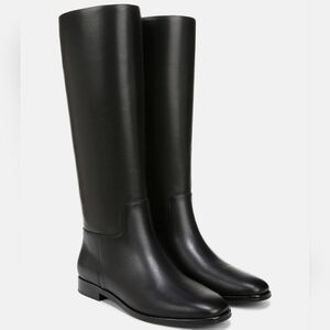 Vince Margaret Black Leather Knee High Equestrian Boots 7.5